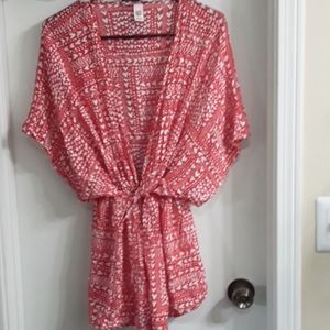 Victoria's Secret Red Hearts Kimono